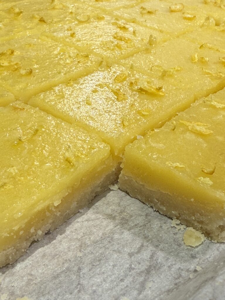 Lemon bars - but not the ooey gooey kind